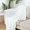 thumbnail image 1 of Hmgxay Flannel Fleece Microfiber Throw Blanket, Cozy Lightweight Couch Bed Blanket, Super Soft Warm Solid Color Blanket, All Seasons Comforter(39.4x55.1 Inches), 1 of 8