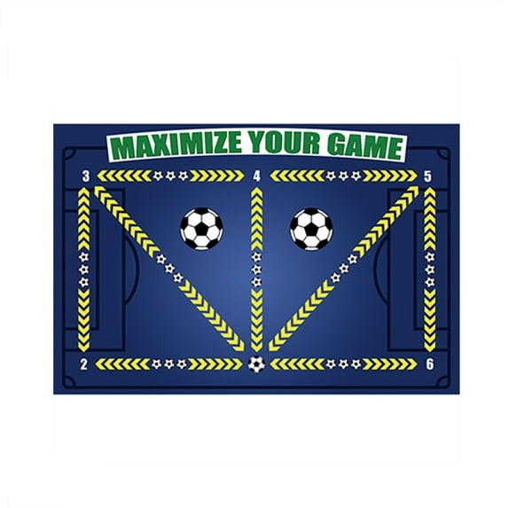 Hmgxay Football Training Mat, Indoor Football Skills Development Mat, Anti-Slip Diatom Mud Fitness Pad, Multi-Size Sports Control Step Performance Rug(20x32 Inches)