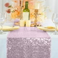 thumbnail image 1 of Hmgxay Glitter Table Flag, Shimmering Table Decoration for Weddings, Sparkly Wedding Table Runner for Event Parties, Festive Table Cover for Celebrations(Pink), 1 of 6