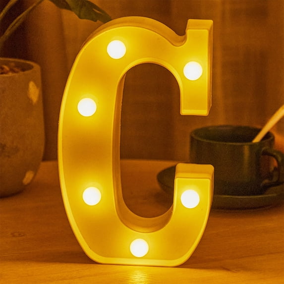Hmgxay LED Letter Lights, Illuminated Alphabet Signs for Home Decor, Battery-Powered Light Up Letters for Parties and Events, Decorative LED Characters for Weddings and Celebrations