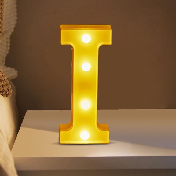 Hmgxay LED Letter Lights, Illuminated Alphabet Signs for Home Decor, Battery-Powered Light Up Letters for Parties and Events, Decorative LED Characters for Weddings and Celebrations