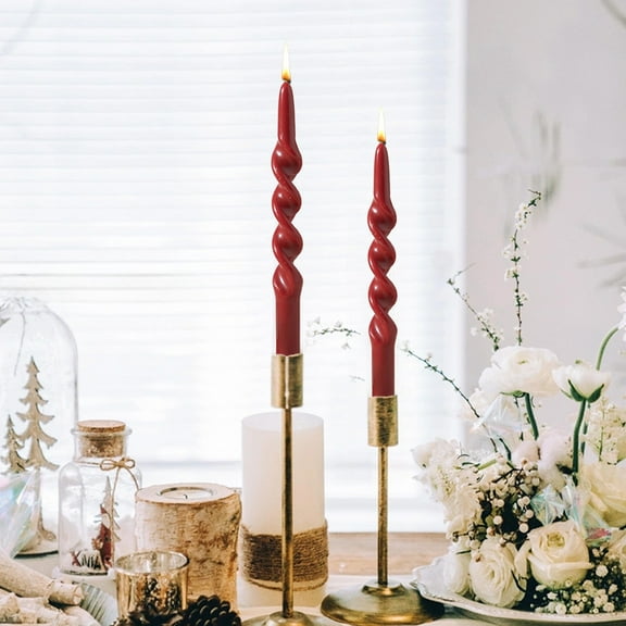 Hmgxay Long Candles, Elegant Taper Candles for Weddings, Stylish Candle Sticks for Events, Decorative Long Wax Candles for Home Use(Red)