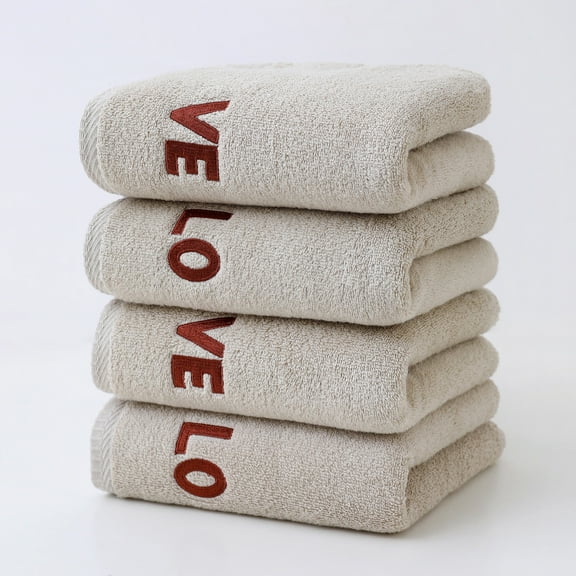 Hmgxay Luxurious Cotton Bath Towels Set, Soft Absorbent Face Cloths, Spa-Quality Hand Towels, Elegant Bathroom Linens(30.7x13.8 Inches)