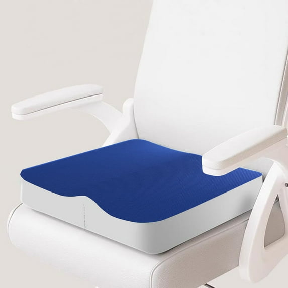 Hmgxay Memory Foam Seat Cushion, Ergonomic Office Chair Cushion for Long Sitting, Thick Comfortable Pillow Pad for Students Classroom Use, Breathable Fabric Cover(15.7x15.7 Inches)