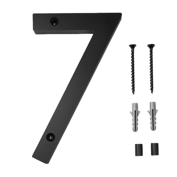 Hmgxay Modern Floating House Number, Stylish Acrylic Digital Door Number Sign, Customizable Weather-Resistant Address Number Plate, Contemporary Easy-Mount Home Number Display