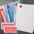 thumbnail image 1 of Hmgxay Number Stickers, 1 Inch Adhesive Number Labels for Decoration, Self-Adhesive Numeric Stickers for Mailbox and Scrapbook, 10 Sheets of 1-50 Numbering Stickers(Red), 1 of 6