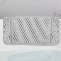 Hmgxay PVC Bath Pillow, Suction Cup Bath Pillow, Foam Bathtub Headrest, Non-Slip Bath Cushion for Enhanced Comfort and Support(17.3x7.9 Inches)