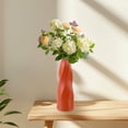 thumbnail image 1 of Hmgxay Plastic Imitation Glazed Vase, Decorative Flower Holder, Stylish Floral Container, Versatile Home Decor Pot(Orange), 1 of 6