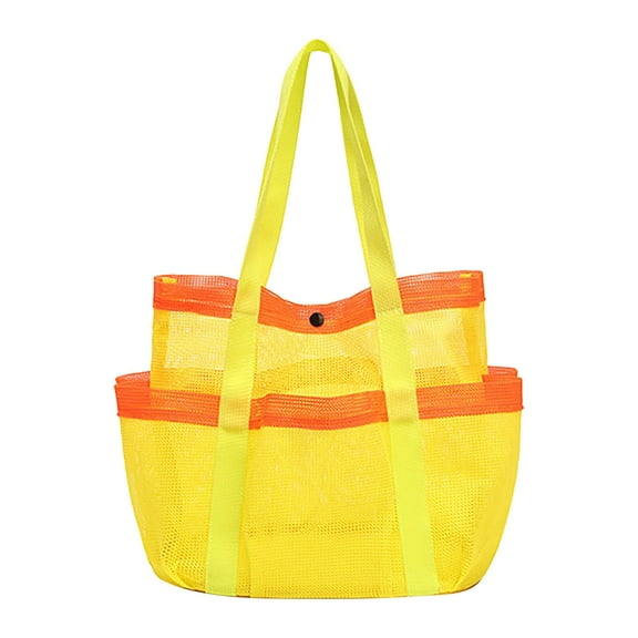 Hmgxay Portable Swimming Bag, Multi-Pocket Large Capacity Beach Bag, Centrifugal Mesh Storage Net, Foldable Travel Tote for Pool and Sand