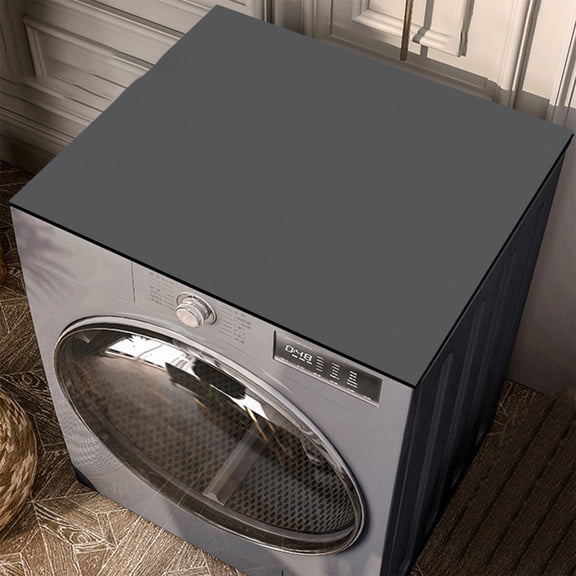 Hmgxay Refrigerator Mat, Multi-Purpose Drying Mat for Appliances, Soft PVC Washer Cover, Soilproof Cushioned Protector for Home Appliances(Dark Gary)