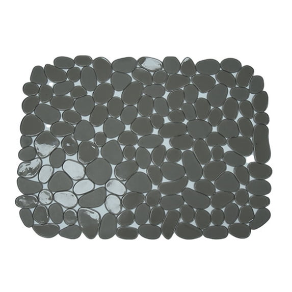 Hmgxay Sink Mat, Multi-Functional Kitchen Sink Protector with Customizable Size, Heavy-Duty PVC Sink Cushion, Odorless and Easy-to-Clean Sink Mat for Dishware Protection(Gray)