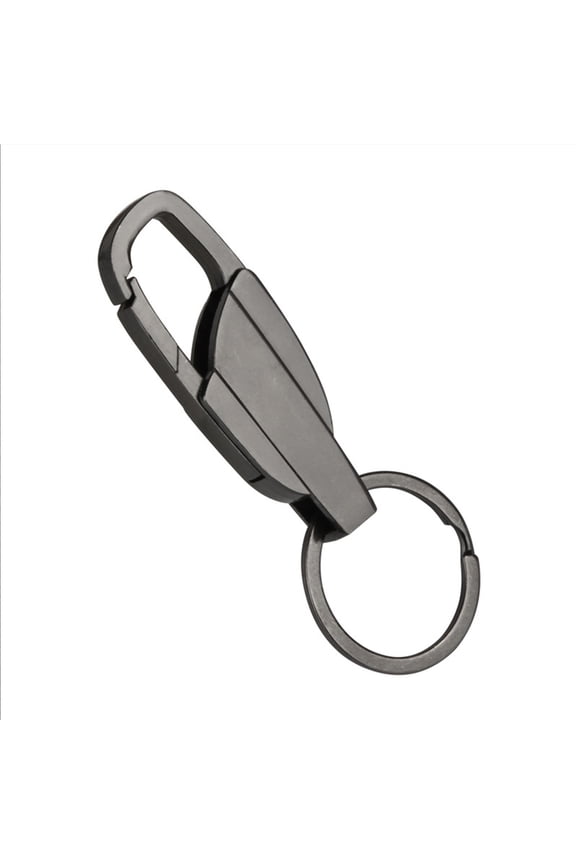 Stainless Steel Keychain, Durable Metal Key Ring for Car Keys, Thickened Pendant Key Holder for Men, Fast Hanging Accessory for Daily Use