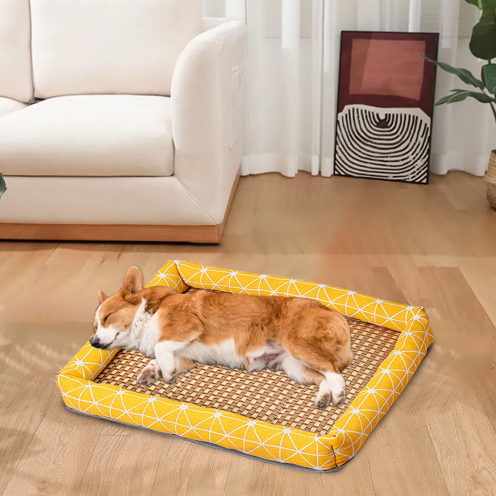 Stunning Dog Crate With Ventilated Mat And Airflow image