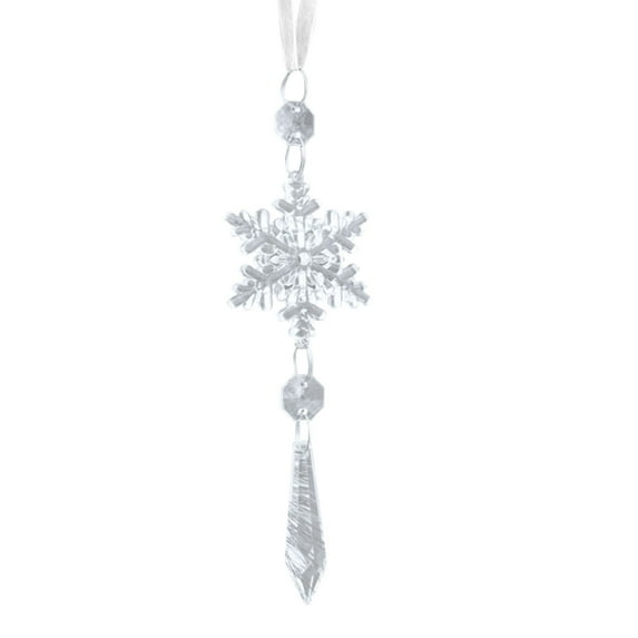 Hmgxay Transparent Acrylic Christmas Tree Ornament, Clear Acrylic Holiday Tree Decoration, Crystal-Like Pendant for Christmas Tree, Exquisite Festive Hanging Decor