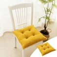 thumbnail image 1 of Hmgxay Tufted Floor Cushion, Soft Corduroy Seating Pillow for Home Use, Memory Foam Support Cushion for Living Room and Outdoor Activities(Yellow), 1 of 6