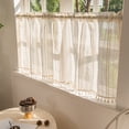 thumbnail image 1 of Hmgxay Valance Curtains, Light Blocking Kitchen Valance with Rod Pocket Design, Short Window Treatment for Bathroom or Basement, Stylish Valance Panel for Home Décor, 1 of 7