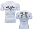 thumbnail image 1 of Hmhnsya Mens Compression Shirt Rash guard Fitness For Men Gym Sports T-Shirt Running Sweatshirt Outdoor Mountaineering Training, 1 of 7