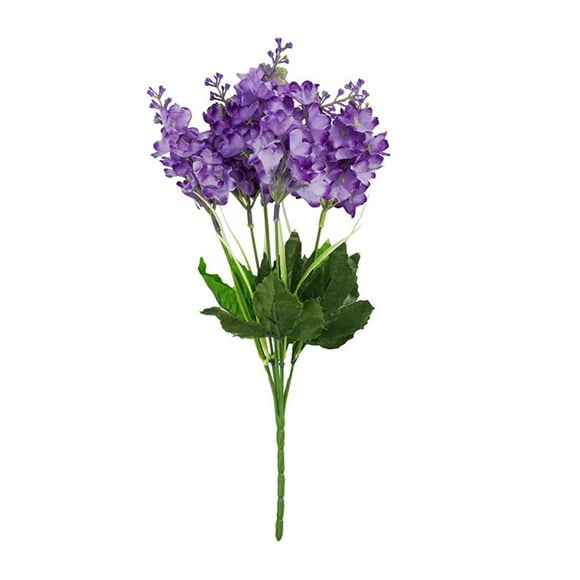 Hmlai Clearance Artificial Flower Hyacinth Home Decoration Purple, Artificial Flowers Bouquets Wisteria Hyacinth Fake Bulk for Vase Home Decor Indoors Outdoors Garden Hotel Party Wedding Mock