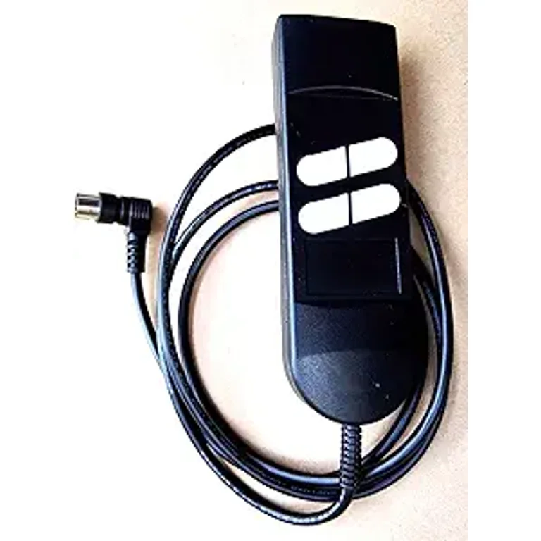 Hmleaf 2-Button Up/Down Remote Hand Controller For OKIN, LIMOSS, Pride Lift/Recliner Chairs (5-Pin, 90° Plug)