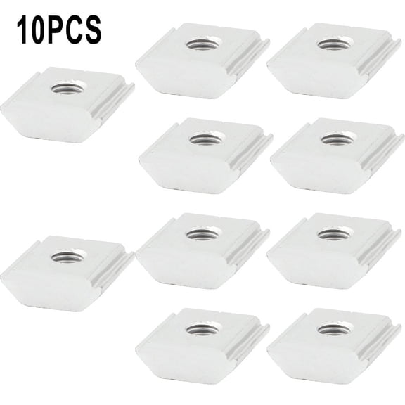 Hmoddpon-10Pcs Aluminum Solar Panel Mounting Brackets Clamp for Framed Panels PV Bracket