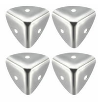 Hmoddpon-4pcs 40mm Case Metal Corner Angle Protectors Box Chest Trunk Bracket