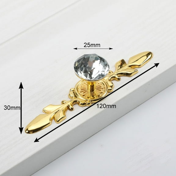Hmoddpon-Door Pulls For Crystal Handle For Crystal Drawer Handles Glass Drill Furniture Handle