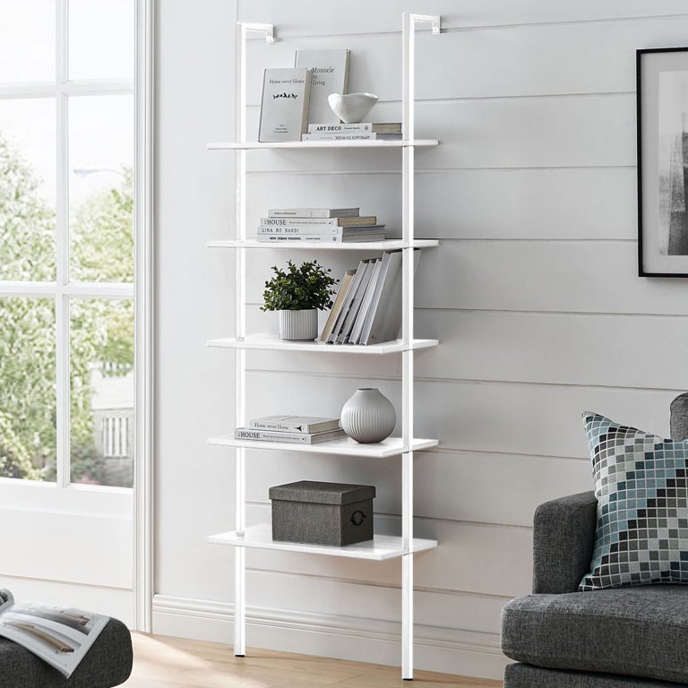 White industrial shelves 2025