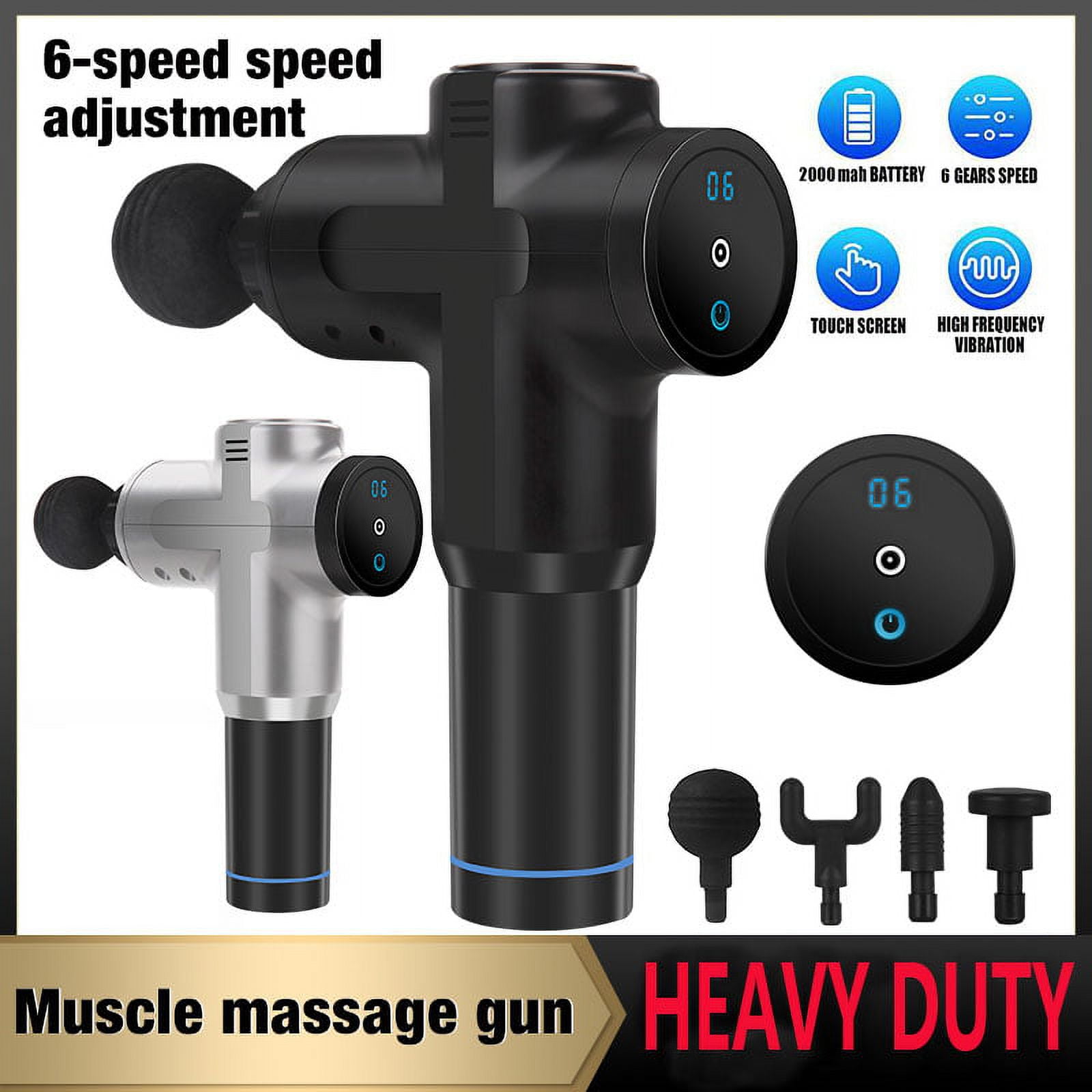 Massage Gun Massager and Tense Muscle Relaxer with 8 Massage Heads