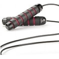 thumbnail image 1 of Hmount Deeroll Fitness Gear Adjustable Length Jump Rope Best Workout Equipment Skipping Rope Speed Bearing Perfect, Black and Red, 1 of 5