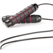 Hmount Deeroll Fitness Gear Adjustable Length Jump Rope Best Workout Equipment Skipping Rope Speed Bearing Perfect, Black and Red