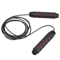 Hmount Deeroll Steel Wire Fitness Jump Rope Speed Skipping Workout Gym Aerobic Exercise Mens(Black&Red)