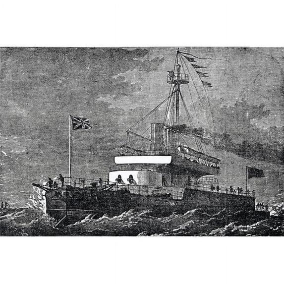 Hms Devastation At the Queens Jubilee Naval Review In 1887 From Illustrated London News July 1887 Poster Print, 34 x 22