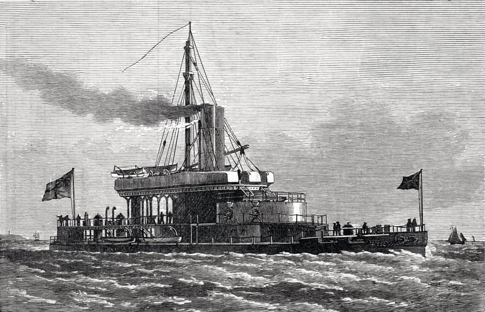 Hms Glatton At The Queens Jubilee Naval Review In 1887 From Illustrated London News July 1887 Canvas Art - Ken Welsh Design Pics (18 x 11)