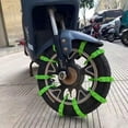 thumbnail image 1 of Hmsavn Car Accessories 10pc Emergency Tire Chains For Motorcycles Triangular Winter Antis Slip Universal Snow Antiskid Straps For Cars, 1 of 1
