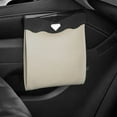 thumbnail image 1 of Hmsavn Car Accessories Water Proof Car Leather Trash Can Car Garbage Bin LED Hanging Back Seat Storage Bag With Light, Car Mounted Front Garbage Bin, 1 of 2