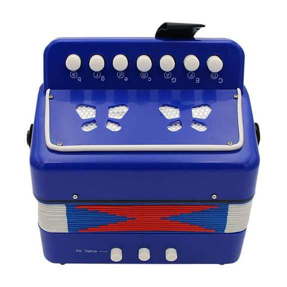 Hmsavn Children's Hexagonal Accordion Pushbutton Accordion 10 Keys With Shoulder Strap Pull Accordion Musical Instrument Beginner For Adults And 3+ Years Kids Electronics