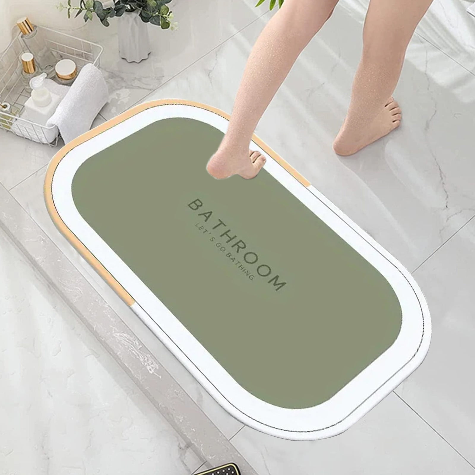 Hmsavn Door Mats Bath Mat Carpet Rubber Avoid Slip Quick Drying High