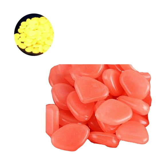 Hmsavn Glow in the Dark Pebbles Luminous Stones Rocks for Garden Aquariums Decoration Gardening Supplies