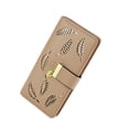 thumbnail image 1 of Hmsavn Home Storage - Hollow Leaf Women's Wallet Long Fashionable Handheld Bag Zipper Buckle Wallet, 1 of 1