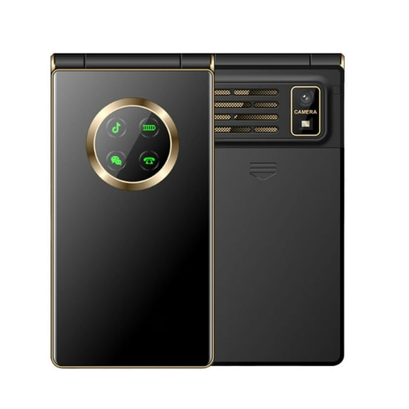 Hmsavn Large-screen Flip Phone 2G Cell Phone Long Standby Elderly Phone Electronics