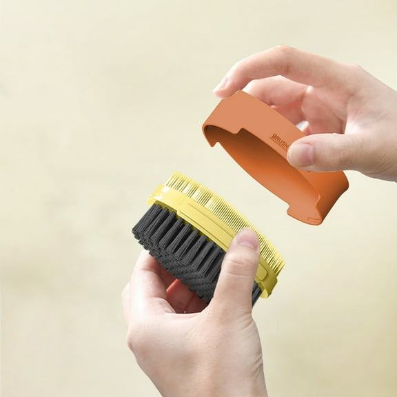 Hmsavn Laundry Brush, Soft Scrubbing Brush for Clothes Shoes, Quality Scrub Brush, Non-Slip Double-Sided Design for Out Tough Stains From Garments Shoes Outdoor Furniture