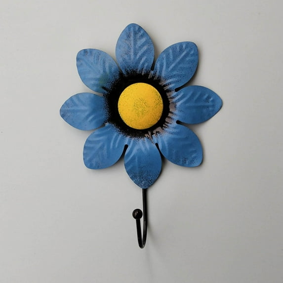 Hmsavn Organization and Storage Decorative Wall Hooks Decor Decorative Wall Hanger Art Flower Iron Hook Flower Wall Hook Kitchen Hooks Wall Coat Hooks Child Hat