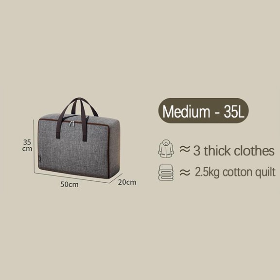 Hmsavn Organization and Storage Largecapacity Storage Bag With Handle Largecapacity Storage Bag Foldable Storage Bucket For Quilt Blanket