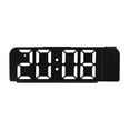 thumbnail image 1 of Hmsavn Projection Digital Alarm Clock For Bedroom Colorful LED Alarm Clock For Bedrooms With 12/24H Snooze Mirror LED Alarm Clock Electronics, 1 of 6