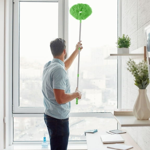 Hmsavn Scrubbing Brushes Telescopic Household Cleaning Ceiling Fan Brush Fan Blade Removal Brush Ceiling Fan Blade Cleaning Duster Fiber Cleaning Brush Clean Supplies