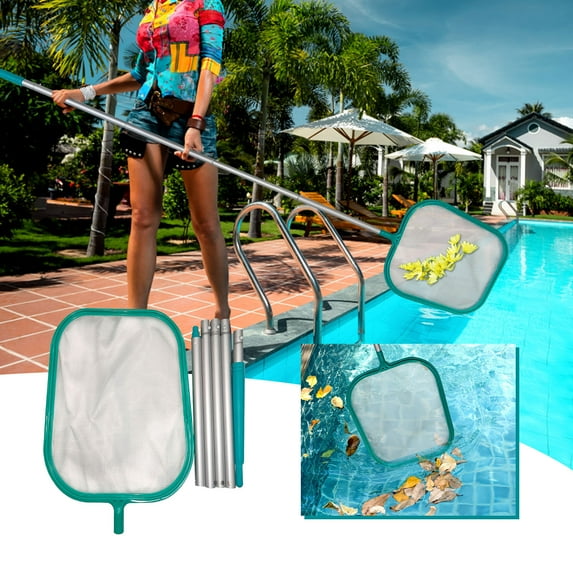 Hmsavn Swimming Pool Shallow Water Cleaning Net Encrypted Cleaning Pool Net Bag Swimming Pool Cleaning Tool