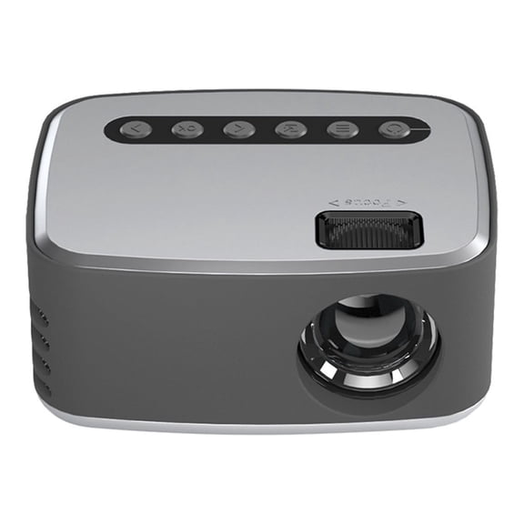 Hmsavn T20 Mini Portable Pocket Home Cinema 1080P LED Home Media Video Player Movie Projector - Projector 3D HD 1080P LED Cinema AV USB Electronics