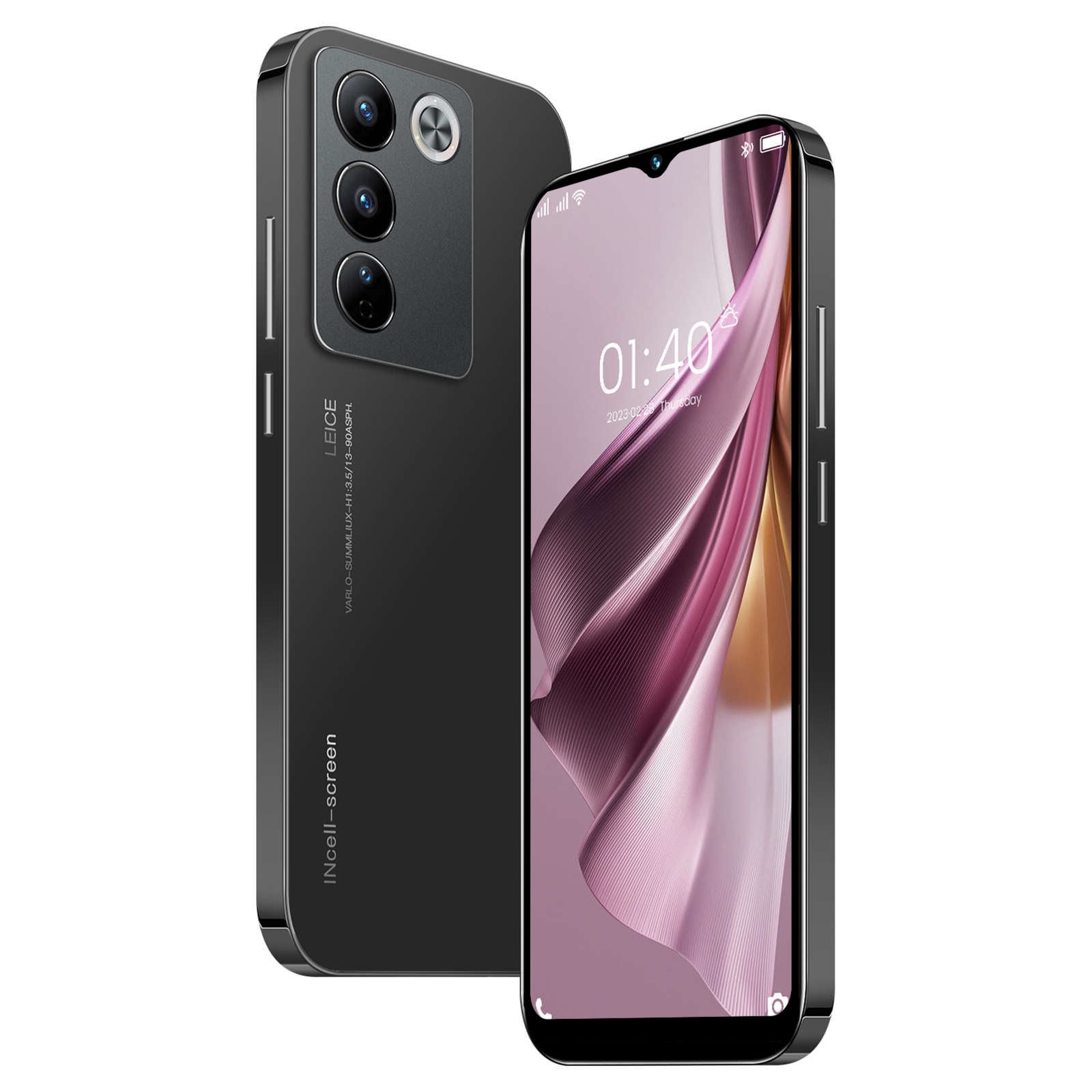 Hmsavn V27e Ultra Android Smartphone 6.49-inch HD Dual Standby Card Slot 2+16G Memory Support Extension 128g HD Screen,Face ID/Fingerprint Lock/GPS Electronics
