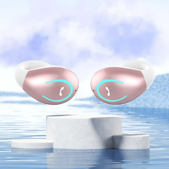 Hmsavn Wireless Earbuds Bluetooth Earphone Ring Clip Ear to Ear Stereo Non in Ear Smart Earphones for Workout Running Exercise Gym Electronics