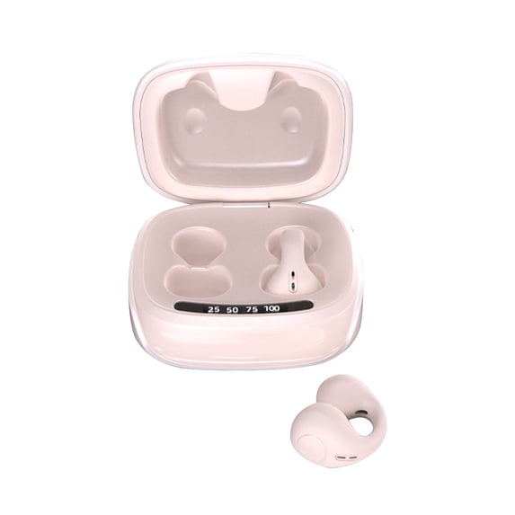 Hmsavn Wireless Earbuds JX80 Wireless Conduction Clipped Ear Bluetooth Earphones for Noise Reduction, High Battery Headphones, No Delay Headphones for Sports Running Workout Electronics